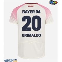 Moški Nogometni dresi Bayer Leverkusen Alejandro Grimaldo #20 Gostujoči 2025-26 Kratek Rokav